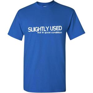 imageSlightly Used Good Condition Graphic Novelty Sarcastic Funny T ShirtRoyal