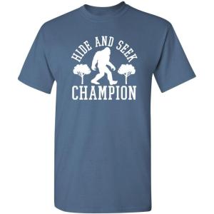 imageBigfoot Hide and Seek Champ Sarcastic Graphic Funny T ShirtDusk