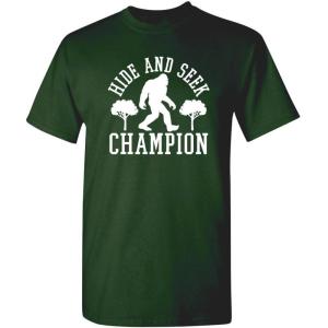 imageBigfoot Hide and Seek Champ Sarcastic Graphic Funny T ShirtForest
