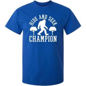 imageBigfoot Hide and Seek Champ Sarcastic Graphic Funny T ShirtRoyal