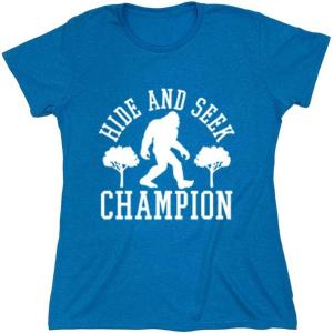 imageBigfoot Hide and Seek Champ Sarcastic Graphic Funny T ShirtSapphire Heather