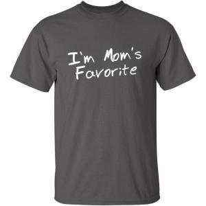 imageIm Moms Favorite Christmas Children Sibling Rivalry Funny T ShirtCharcoal