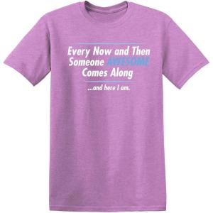imageSomeone Awesome Comes Along Graphic Novelty Sarcastic Quote Funny T ShirtHeather Orchid