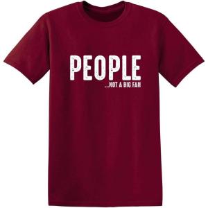 imagePeople Not A Fan About Me Graphic Novelty Sarcastic Funny T ShirtGarnet