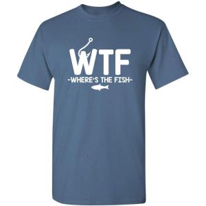imageWTF Wheres The Fish Graphic Novelty Sarcastic Funny T ShirtDusk
