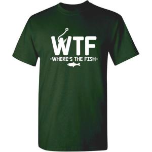 imageWTF Wheres The Fish Graphic Novelty Sarcastic Funny T ShirtForest
