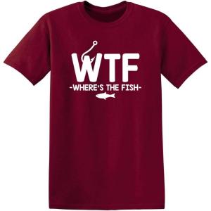 imageWTF Wheres The Fish Graphic Novelty Sarcastic Funny T ShirtGarnet