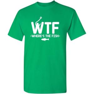 imageWTF Wheres The Fish Graphic Novelty Sarcastic Funny T ShirtIrish