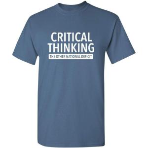 imageCritical Thinking Cool Adult Humor Graphic Novelty Sarcastic Mens Funny T ShirtDusk