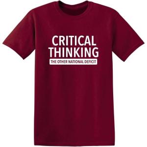imageCritical Thinking Cool Adult Humor Graphic Novelty Sarcastic Mens Funny T ShirtGarnet
