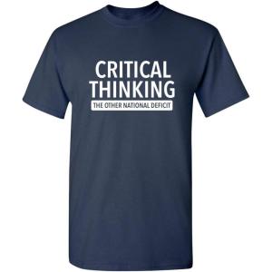 imageCritical Thinking Cool Adult Humor Graphic Novelty Sarcastic Mens Funny T ShirtNavy
