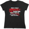 imagePeople Should Seriousily Stop Expecting Sarcastic Novelty Graphic Quirky Quote Funny T ShirtBlack