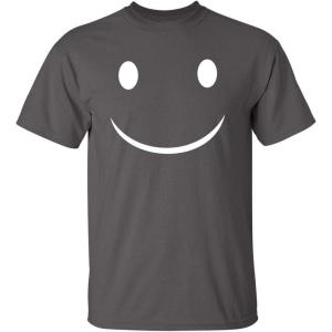 imageHappy Graphic Smile Sarcastic Novelty Funny Kids Youth T ShirtCharcoal
