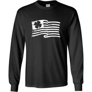imageInside American Flag St Patricks Day Saint Irish Pats Sarcastic Funny T ShirtBlack Mls