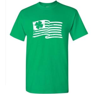 imageInside American Flag St Patricks Day Saint Irish Pats Sarcastic Funny T ShirtIrish