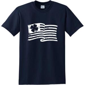 imageInside American Flag St Patricks Day Saint Irish Pats Sarcastic Funny T ShirtNavy
