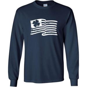 imageInside American Flag St Patricks Day Saint Irish Pats Sarcastic Funny T ShirtNavy Mls