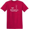 imageNot A Good Sign Stick Figure Graphic Novelty Sarcastic Funny Gag Gift T ShirtHeather Red