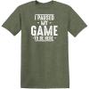 imageI Paused My Game to Be Here Graphic Tees Men Gaming Gamer Novelty Funny T ShirtHeather Military