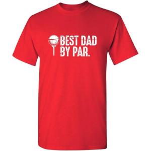 imageBest Dad by Par Graphic Novelty Sarcastic Funny T ShirtRed
