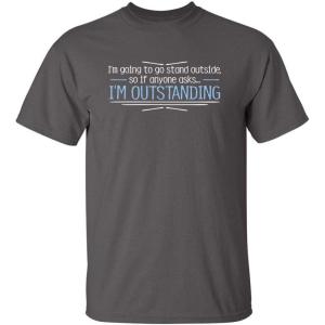 imageOutstanding Humor Graphic Novelty Sarcastic Funny T ShirtCharcoal