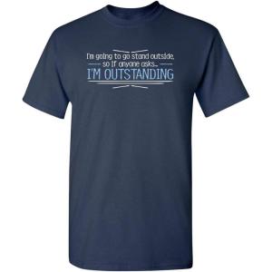 imageOutstanding Humor Graphic Novelty Sarcastic Funny T ShirtNavy