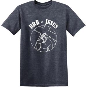 imageFeelin Good Tees Christian Religious Easter Gift Christmas Faith Mens and Womens Graphic ShirtsHeather Navy2