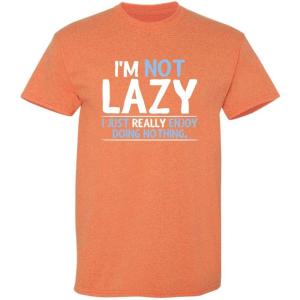 imageNot Lazy Enjoy Doing Nothing Graphic Novelty Sarcastic Funny T ShirtSunset