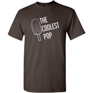 imageThe Coolest Pop for Dad Graphic Dad Gifts T ShirtBrown