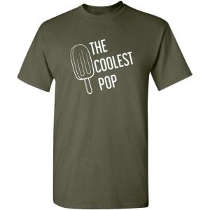 imageThe Coolest Pop for Dad Graphic Dad Gifts T ShirtMilitary