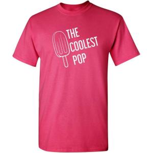 imageThe Coolest Pop for Dad Graphic Dad Gifts T ShirtPink