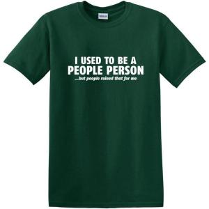 imageI Used to Be A People Person Graphic Novelty Tees for Men  Sarcastic Humor Funny Mens TShirtsForest