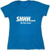 imageShhh No One Cares Humor Sarcasm Funny T ShirtSapphire Heather