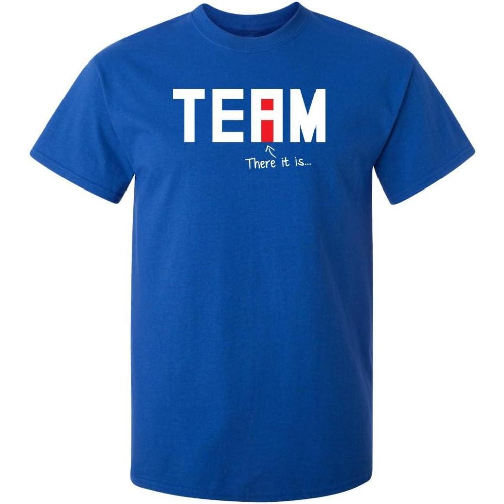 imageI Found The I in Team Sports T Shirt  Classic Style for Everyday Wear  Cool Look with Novelty Sarcastic Funny T ShirtsRoyal