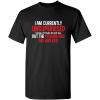 imageCurrently Unsupervised Novelty Graphic Sarcastic Funny T Shirt 2XLT Black