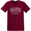 imageIf Im Ever On Life Support Unplug Me Humor Sarcasm Funny T Shirt  Sarcastic Graphic Tees for MenGarnet