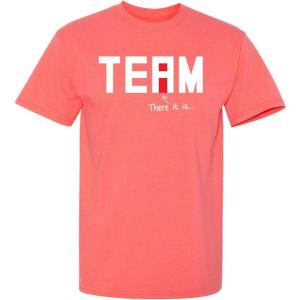 imageI Found The I in Team Sports T Shirt  Classic Style for Everyday Wear  Cool Look with Novelty Sarcastic Funny T ShirtsCoral