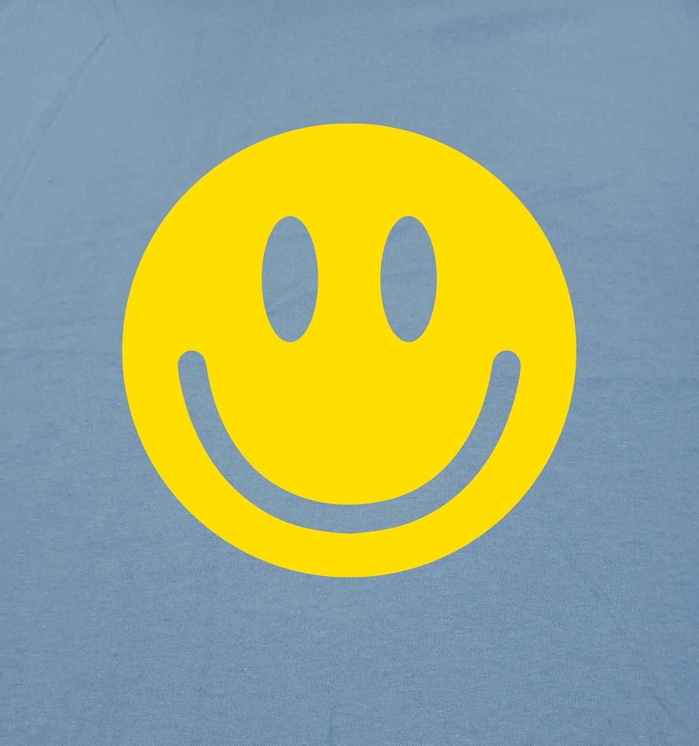 imageSmile Face Emoticons Happy Face Mens Graphic Hippie 70s Funny T ShirtRed