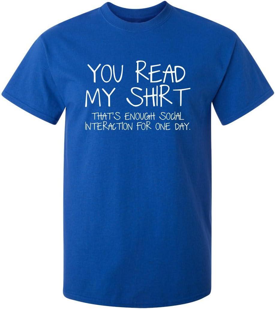 imageYou Read My Shirt Thats Enough Graphics Tees  Sarcastic Novelty Funny TShirts  Adult Humor Novelty Graphics Mens TeesRoyal