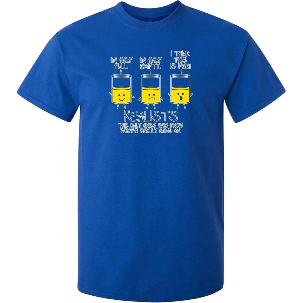 imageRealists The Only Ones That Know What is Going On Mens Joke Sarcastic Tees for Men  Printed in USA Joke Graphics TeesRoyal