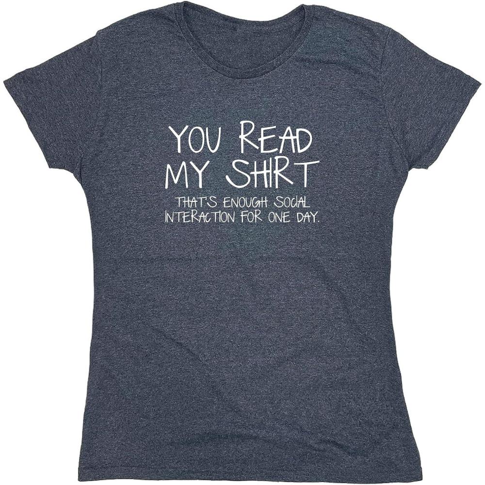 imageYou Read My Shirt Thats Enough Graphics Tees  Sarcastic Novelty Funny TShirts  Adult Humor Novelty Graphics Mens TeesNavy Heather