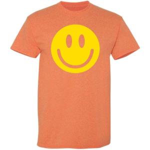 imageSmile Face Emoticons Happy Face Mens Graphic Hippie 70s Funny T ShirtSunset