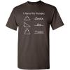 imageName The Triangles Novelty Graphics TShirts for Men  Preshrunk Cotton Graphic Novelty Sarcastic Funny Mens TShirtsBrown