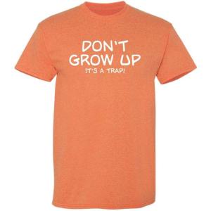 imageDont Grow Up Its A Trap  Mens Graphic Tee Casual  Trendy Funny Tee Shirts for Men  Novelty Sarcastic Funny T ShirtSunset