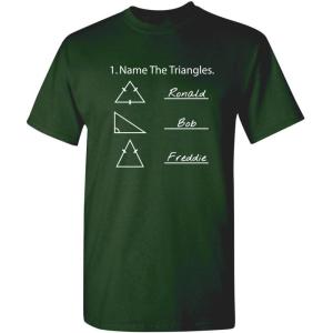 imageName The Triangles Novelty Graphics TShirts for Men  Preshrunk Cotton Graphic Novelty Sarcastic Funny Mens TShirtsForest