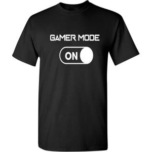 imageGamer Mode On Video Game Graphics Gaming Tees for Men  Gaming Gifts for Men Graphic Novelty Sarcastic Funny T ShirtBlack