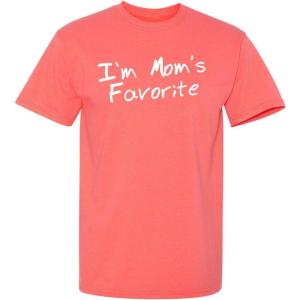 imageIm Moms Favorite Christmas Children Sibling Rivalry Tee  Premium Mens T Shirts  Graphic Novelty Sarcastic Funny T ShirtCoral