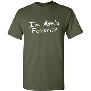 imageIm Moms Favorite Christmas Children Sibling Rivalry Tee  Premium Mens T Shirts  Graphic Novelty Sarcastic Funny T ShirtMilitary