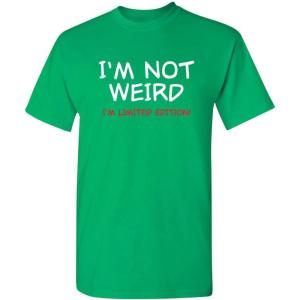 imageIm Not Weird Im Limited Funny Tee  Sarcastic Humor Mens TShirts  Graphic Novelty Sarcastic Funny T ShirtIrish