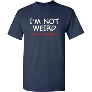 imageIm Not Weird Im Limited Funny Tee  Sarcastic Humor Mens TShirts  Graphic Novelty Sarcastic Funny T ShirtNavy